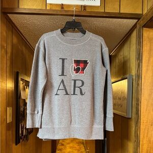 Maurices Gray Crewneck Sweatshirt with Soft Brushed Interior